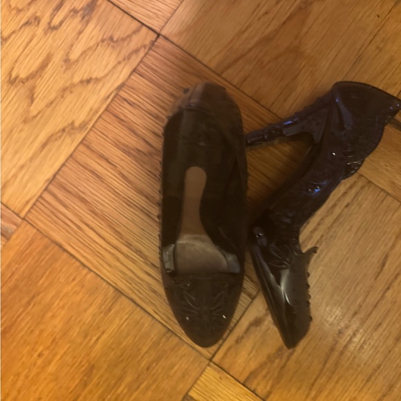 Dolce and Gabbana Cinderella Black Crystal Heels - Picture 5 of 8